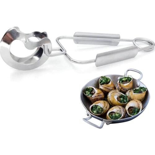 1pc Kitchen Tong Stainless Steel Creative Spring Food Tong Cooking Tong For Snail Kitchen Cooking Tools Accessories
