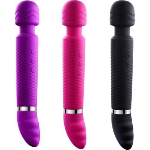 2 Point Stimulator Magic Wand USB vibrador Sex Toy for Women Silicone Dildo Female Sex Product Vibrator Adults Machine ST749
