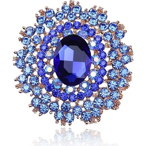 Africa hot pin color large glass brooch brooch brooches womens clothing accessories in the crystal
