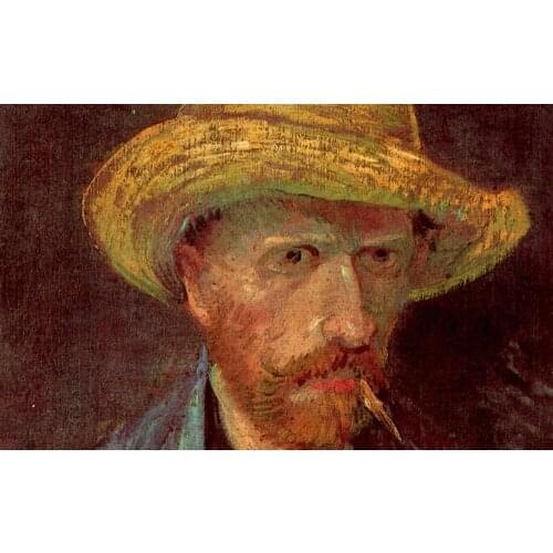 Bigger is Better 400x300MM Magnets JM10026 Painting_of_Vincent_Van_Gogh_-_Man_with_a_hat