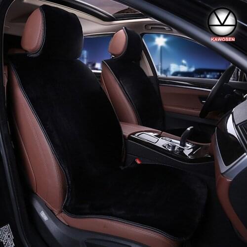 KAWOSEN Faux Fur Car Seat Cover For 5 Seats,Cute Car Interior AccessorieS Cushion Cover Styling,Winter Plush Seat Covers FFSC01