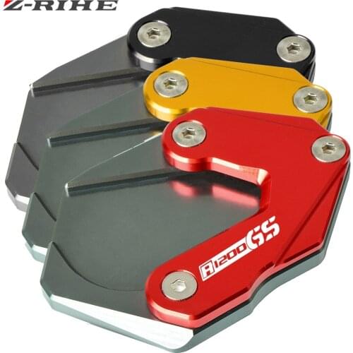 For BMW R1200GS R 1200 GS LC 2013-2018 R1200GS Rallye 2016 2017-2019 Motorcycle CNC Side Stand Extension Enlarger logo R1200 GS
