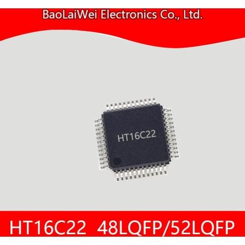 2pcs HT16C22 48LQFP 52LQFP Electronic Components Integrated Circuits Active Components RAM Mapping 44*4 LCD Controller Driver