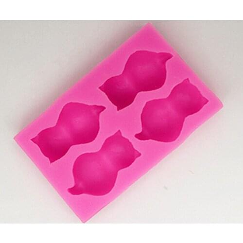 4 Cat Chocolate Mold Cake Decoration Moulding Moulder Gypsum Moulder P847