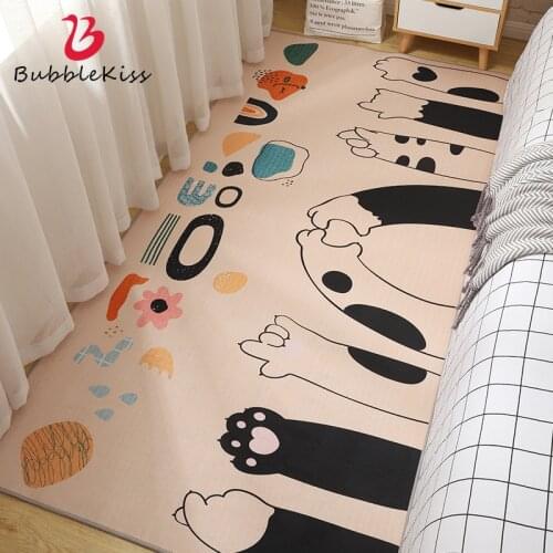 Bubble Kiss Cartoon Carpets For Living Room Cute Girl Rugs For Bedroom Decor Bedside Soft Carpet Home Printing Door Mat Area Rug