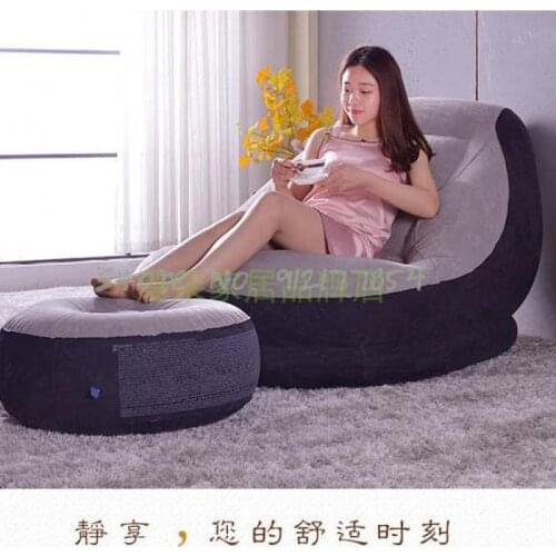 Lazy sofa single bean bag tatami bedroom balcony recliner small sofa bed folding inflatable chair