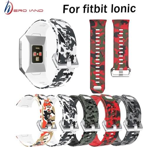 Best Sale Sport Fashion Pattern Silicone Strap Wrist Band Replacement For Fitbit Ionic fitness tracker activity tracker