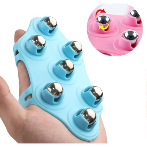 Balls Body Massage Glove Roller Ball Anti-Cellulite Muscle Pain Relief Relax Massager For Neck Shoulder Buttocks Body Care Tools