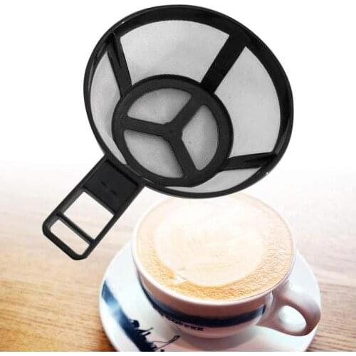 1Pcs Reusable Nylon Coffee Pot Filter Holder Mesh Basket Coffeeware With Handle Strainer Tea Brewer Strainer Kitchen Accessories