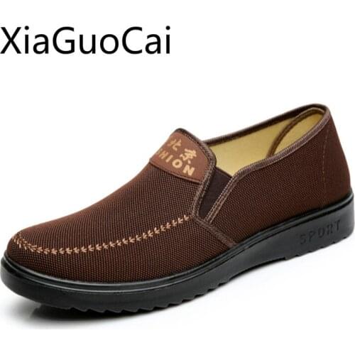 Hot Sale Fashion Men Casual Shoes Father Dad Flat Biejing Spring and Autumn Flats Driving Single Shoes for Mens W4 35