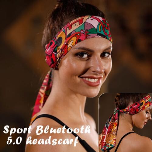 Sleeping Headphones Bluetooth 5.0 Headband Outdoor Sports Head Band with Stereo Speakers Long Lasting for Workout Yoga SAL