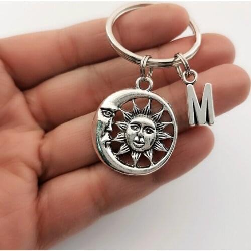 2020 NEW Sun and Moon Keychain,Sun Moon Gift,Personalized,Gift,Moon Gift,Sun Keychain,Moon Keyring,Boho,Unique fashion