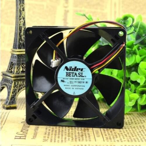Original Nidec D09A-48TS1 01B DC 48V 0.09A 9CM 90*90*25mm 3 Lines Cooling Fan