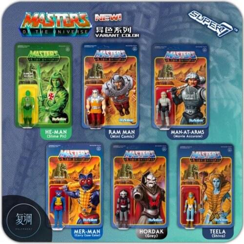 Super7 He-Man Master of The Universe Movies and Tv Hang Card Toy Action Figures Toys for Children Gift