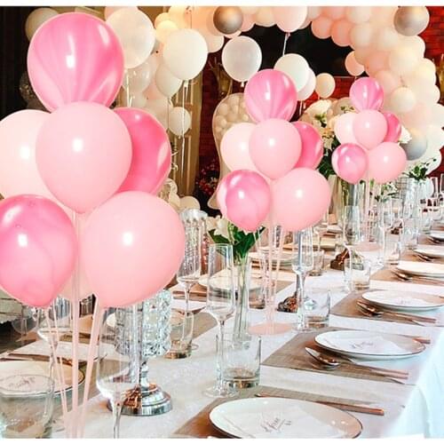 Table Floating Balloon Holder Column Polka Dot Latex Balloon Baby Shower Kids Birthday Party Wedding Decoration Standard Balloon