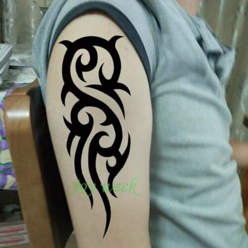 Waterproof Temporary Tattoo Sticker cool mans tribal totem Phoenix tatto stickers flash tatoo fake tattoos for men women 7