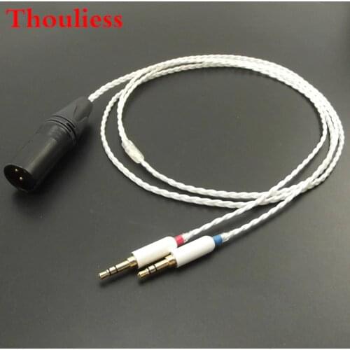 Thouliess HIFI 4pin XLR Balanced Male DIY Headphone Upgrade Audio Cable for MDR-Z7 Z7M2 MDR-Z1R D6100 D7100 D72004 Headphones