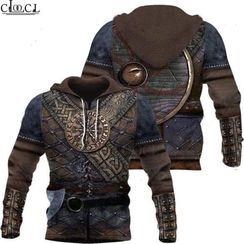 CLOOCL Newest Vikings Armor 3D Print Hoodies Men Women Harajuku Fashion Sweatshirt Autumn Streetwear Tops Drop Shipping