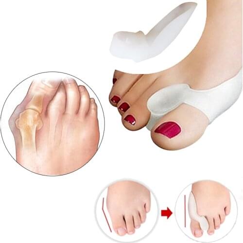 1-4Pair Straighteners Foot Toe Protection Hammer Bunion Corrector Thumb Tool Gel Silicone Separator Pedicure Orthopedics Goods