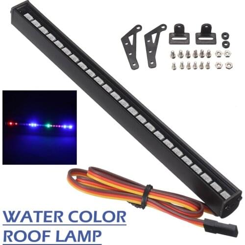 1PC 18 LED 5V-8V RC Car Roof Light Colorful Lamp Bar for 1/10 SCX10 90046 D90 RC Crawler Car Accessories