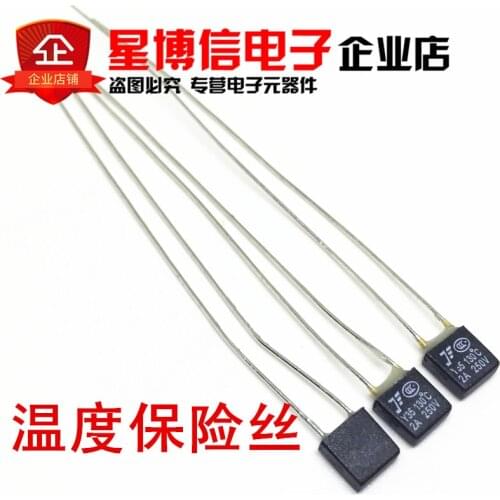 100pcs/lot New RH 130 Degree Thermal Fuse 2A 250V