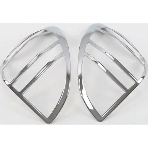 For Toyota RAV4 2008-2013 Rear Light Lights Frame Cover Tail Lamp Panel Trims ABS Chrome Stickers Car-Styling Accessories 2Pcs