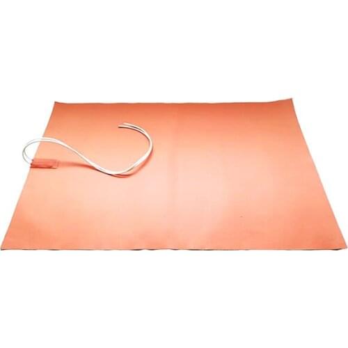 230V 8000W 900*1300*1.5mm Silicone Heat Blanket for machine 1000mm lead wire come out from middle of 900mm side