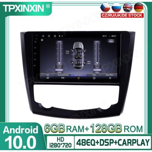 6+128G Android 10.0 For Renault Kadjar 2015-2017 Car GPS Navigation Radio Player Car Multimedia Player Head Unit Tape Recorder I