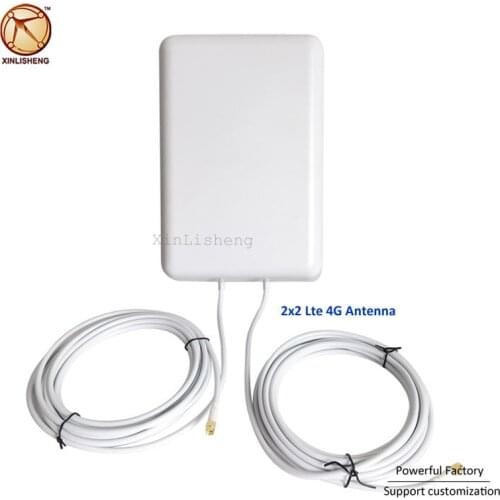 Wireless flat antenna 50km directional satellite antena 16dbi 2x2 mimo panel antenna 4g lte