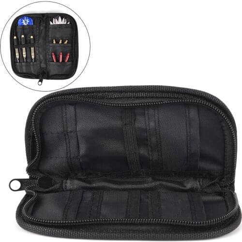 Carry Case Wallet Pockets Holder Storing Bag Black Durable Darts Accessories
