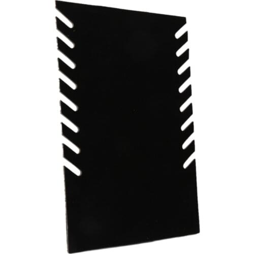 Black Velvet Jewelry Chain Necklace Pendant Jewelry Display Stand Holder Showcase 28 x 19.1 x 0.3cm