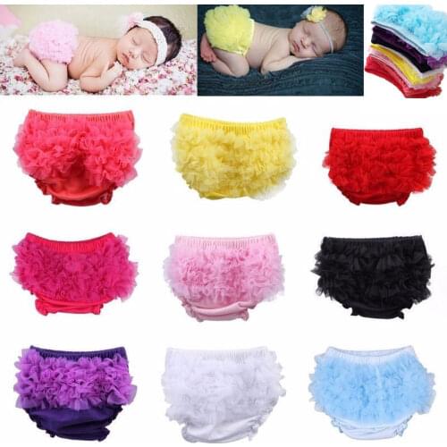 Baby Shorts Cotton Lace Bloomers Shorts Infant Lovely Toddler Ruffle Pants Baby Girl Clothes Diaper Cover Summer