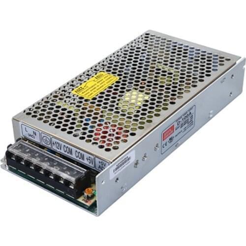 D-100A dual output switching power supply, DC 5V/12 switching power supply