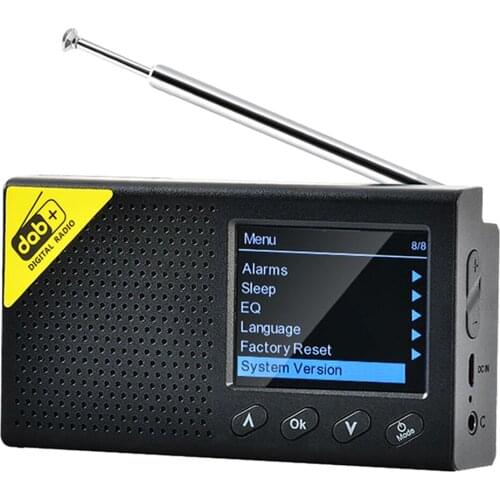 Pocket DAB Digital Radio w/ Antenna Mini Rechargeable Speaker New