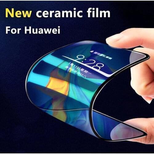 Latest Ceramic Film Soft Full Cover Screen Protector Glass For Huawei honor mate 20 P20 LITE NOVA3E NOVA5 PRO P30 LITE Play3E