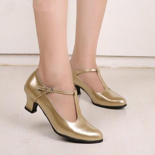 High heels big size 4cm wedding shoes for women 2020 t strap sandals women 2020 high heel office pumps women shoes