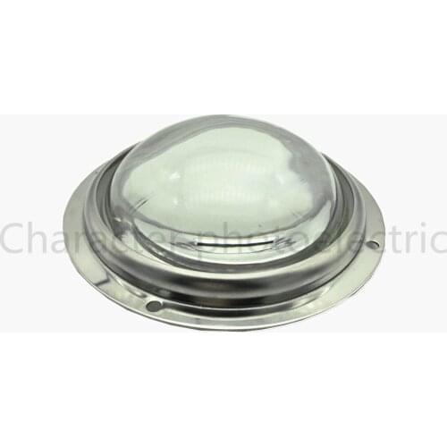 100MM optical glass waterproof concave lens, high power LED lens 4 in 1 sets for 20W 30W 50W 100W LED lamp