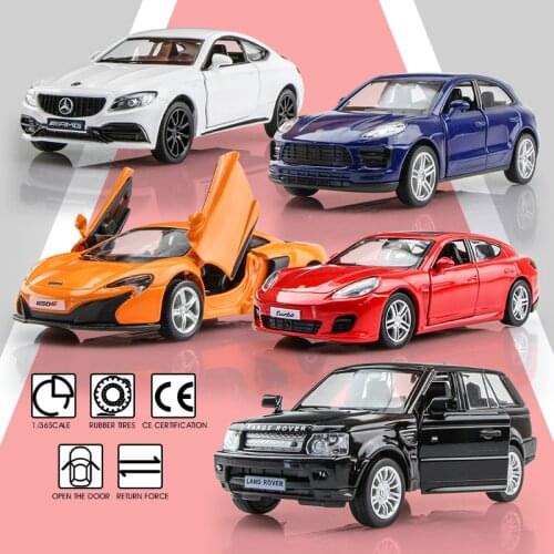 Gifts for Kids McLaren C63S Macan Luxury SUV Simulation Exquisite Diecasts Toy Vehicles RMZ city 1:36 Alloy Pull Back Car Model