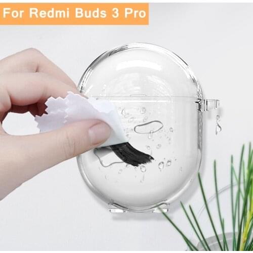 Clear Case For Xiaomi Redmi Buds 3 Pro / Airdots 2 / 3 Pro 3pro Protective Shell Redmy Buds3pro Silicone Transparent Cover