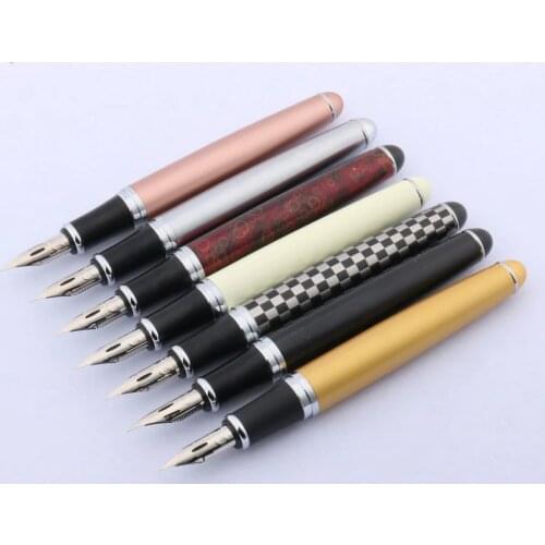 1Pc Round Body English Engraved Copi Calligraphy Dip In Jinhao 750 ZB G NIB Copperplate Calligraphy Fountain Pen