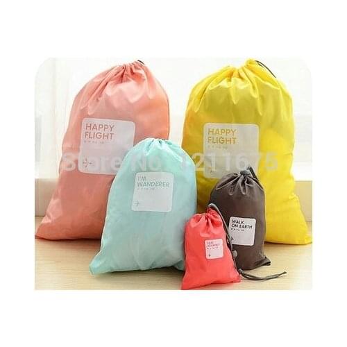 S/4 Foldable Candy Color Lady Clothes Full-Out Waterproof Storage Bag Travelling Kit