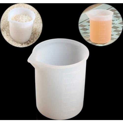 Silicone 100ml Measuring Cup for Jewelry Crystal Scale Resin Glue Molds Handmade DIY Craft Mixing Silicone Measuring Cup