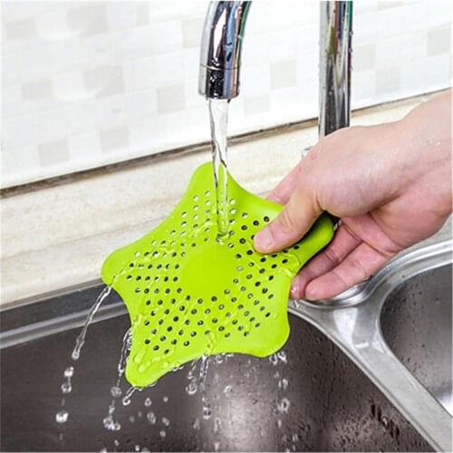 Collapsible Silicone Filter Colander Laundry Basket Kitchen Tools Vegetable Fruit Gadget Accessories Drain Cover Hair Catcher