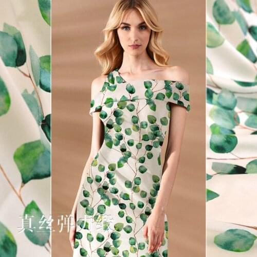 19 mm silk stretch satin fabric meter 135 cm digital inkjet silk fabric satin soft dress shirt fabric wholesale silk cloth