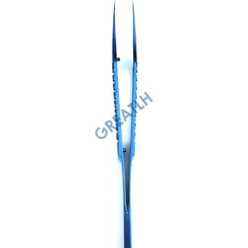 Titanium Straight Tying Tweezer Veterinary Ophthalmic Forcep Teethless /teeth 115mm Long Eye Instrument