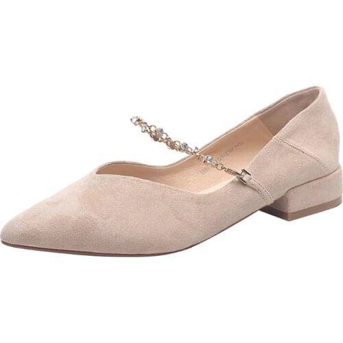 Lady Pumps High Square Heel Fashion Office Pointed Toe Slip On Women Shoes Shallow Mouth OL Casual zapatos tacon mujer U14-23