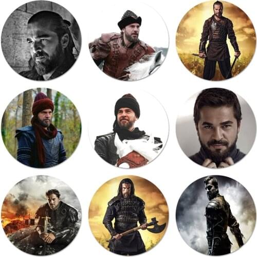 TV Dirilis Ertugrul Icons Pins Badge Decoration Brooches Metal Badges For Backpack Decoration 58mm