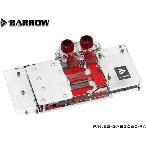 Barrow GPU Water Block per Galaxy RTX 2060,Galaxy RTX 1660 Ti, ganascia RTX 2060/1660 TI OC 6G VGA Cooler, ---BS-GAG2060-PA