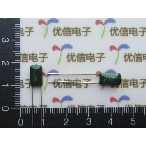 100pcs/lot High Quality DIP polyester capacitor 2A182J 0.0018UF 100V 1.8NF Dacron Capacitor 1.8NF 100V