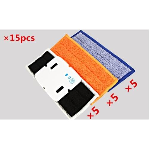 15pcs robot cleaner brushes spare parts 5pcs Wet Pad Mop +5pcsDamp Pad Mop + 5pcs Dry Pad Mop for iRobot Braava Jet 240 241
